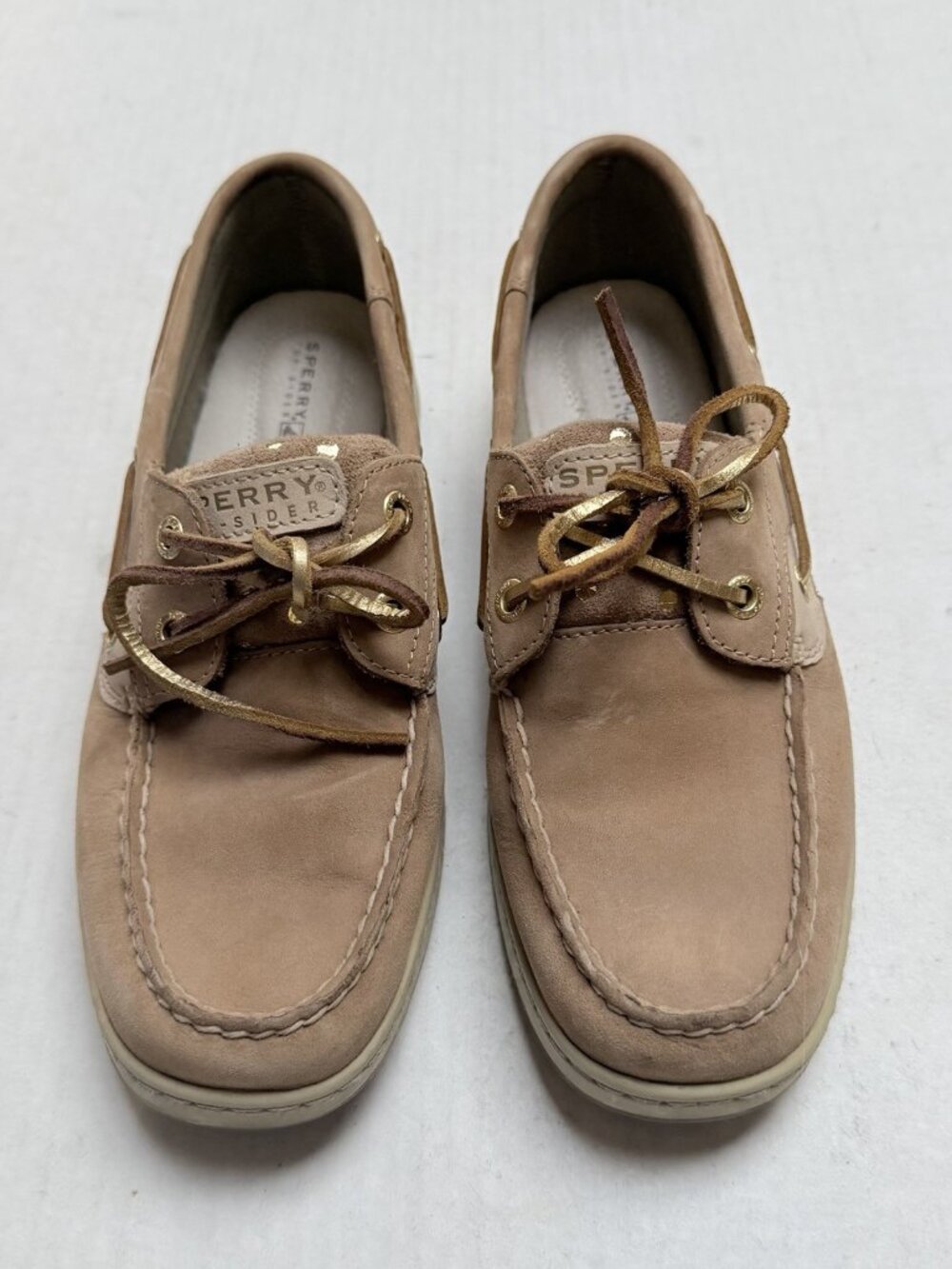 Sperry Top-Sider Brown Upper Leather Boat Shoes Women's Size 8 M Beach Coastal